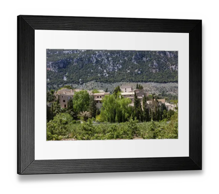 Framed Print : View of the village of Orient, municipality of Alaro, Mallorca, Majorca, Balearic Islands, Spain, Europe Framed Print : View of the village of Orient, municipality of Alaro, Mallorca, Majorca, Balearic Islands, Spain, Europe