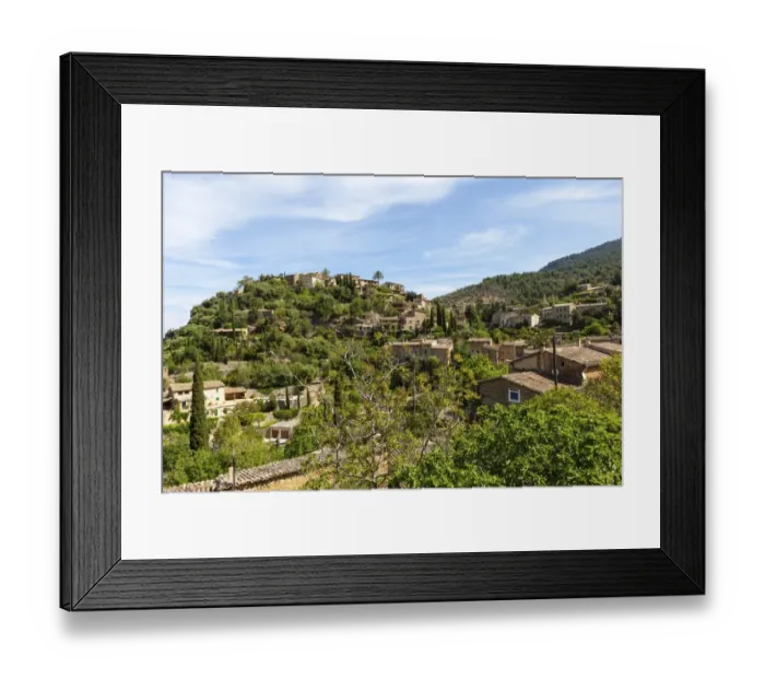 Framed Print : The mountain village of Deia, Serra de Tramuntana, Northwest Coast, Mallorca, Majorca, Balearic Islands, Spain, Europe Framed Print : The mountain village of Deia, Serra de Tramuntana, Northwest Coast, Mallorca, Majorca, Balearic Islands, Spain, Europe