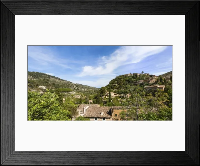 Framed Print : The mountain village of Deia, Serra de Tramuntana, Northwest Coast, Mallorca, Majorca, Balearic Islands, Spain, Europe Framed Print : The mountain village of Deia, Serra de Tramuntana, Northwest Coast, Mallorca, Majorca, Balearic Islands, Spain, Europe