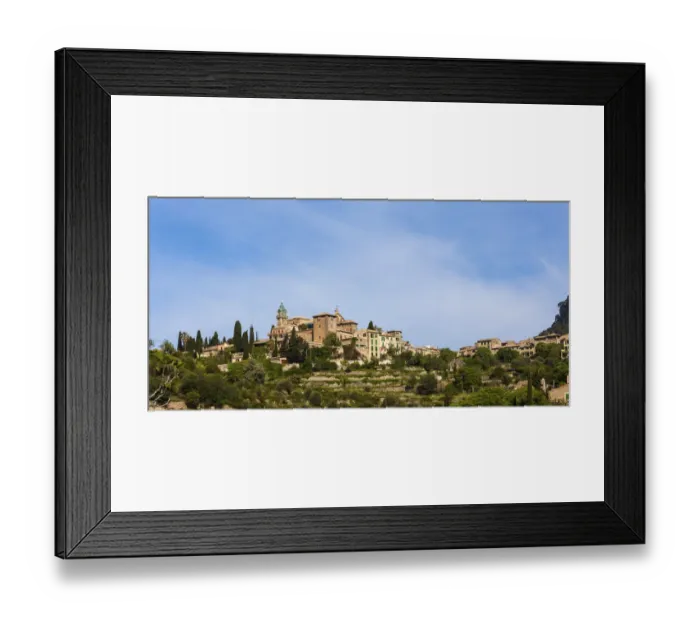 Framed Print : View of the old town of Valldemossa with the parish church of Sant Bartomeu, Serra de Tramuntana, Northwestern Coast, Mallorca, Majorca, Balearic Islands, Spain, Europe Framed Print : View of the old town of Valldemossa with the parish church of Sant Bartomeu, Serra de Tramuntana, Northwestern Coast, Mallorca, Majorca, Balearic Islands, Spain, Europe