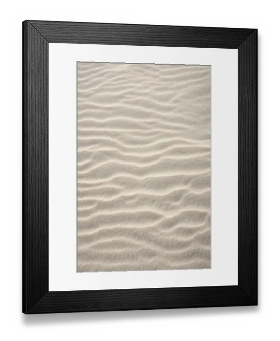 Framed Print : Wave structure in sand, Blavand -Blavand-, Varde Kommune, Jutland, Denmark Framed Print : Wave structure in sand, Blavand -Blavand-, Varde Kommune, Jutland, Denmark