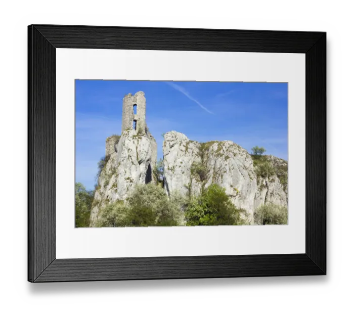 Framed Print : The ruins of the castle Sirotci hradek, Palava Protected Landscape Area, Breclav district, Jihomoravsky region, Czech Republic Framed Print : The ruins of the castle Sirotci hradek, Palava Protected Landscape Area, Breclav district, Jihomoravsky region, Czech Republic