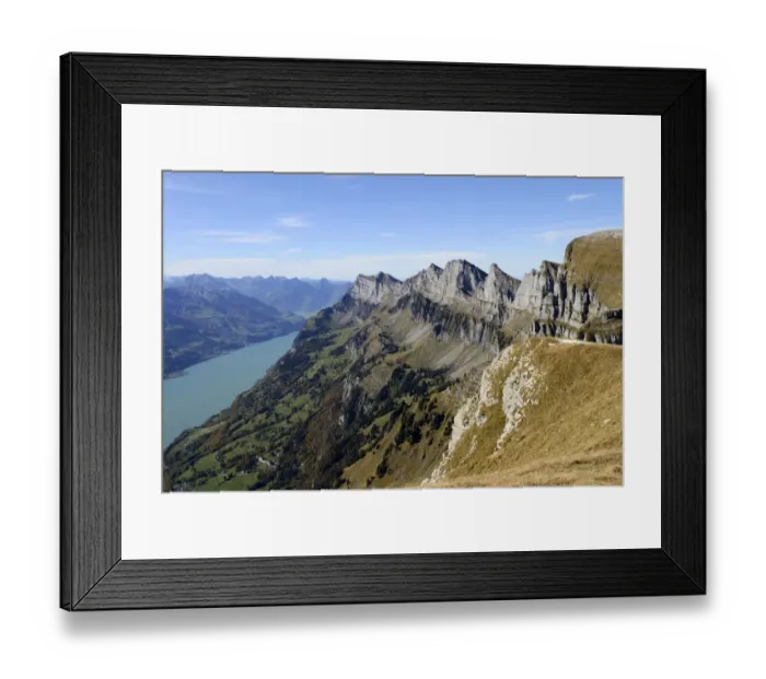 Framed Print : View from Chaeserrugg Mountain towards the Kurfirsten Mountains and Lake Walen, Wattwil, Toggenburg, Switzerland, Europe Framed Print : View from Chaeserrugg Mountain towards the Kurfirsten Mountains and Lake Walen, Wattwil, Toggenburg, Switzerland, Europe