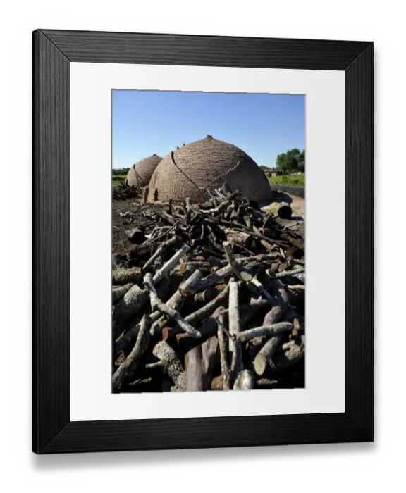 Framed Print : Stove and firewood, logging, charcoal production, Chaco, Santiago del Estero Province, Argentina, South America Framed Print : Stove and firewood, logging, charcoal production, Chaco, Santiago del Estero Province, Argentina, South America