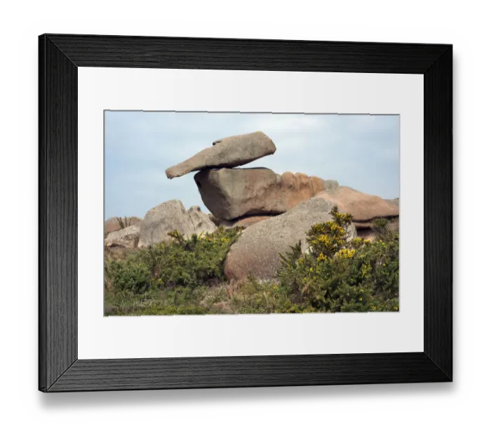 Framed Print : Boulders at the hiking trail of Sentir Douaniers, Ploumanac h, Cote de Granit Rose, Brittany, France, Europe Framed Print : Boulders at the hiking trail of Sentir Douaniers, Ploumanac h, Cote de Granit Rose, Brittany, France, Europe