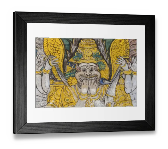 Framed Print : Mural, Hindu deity, Srirangam temple complex, Tiruchirappalli, Tamil Nadu, India Framed Print : Mural, Hindu deity, Srirangam temple complex, Tiruchirappalli, Tamil Nadu, India