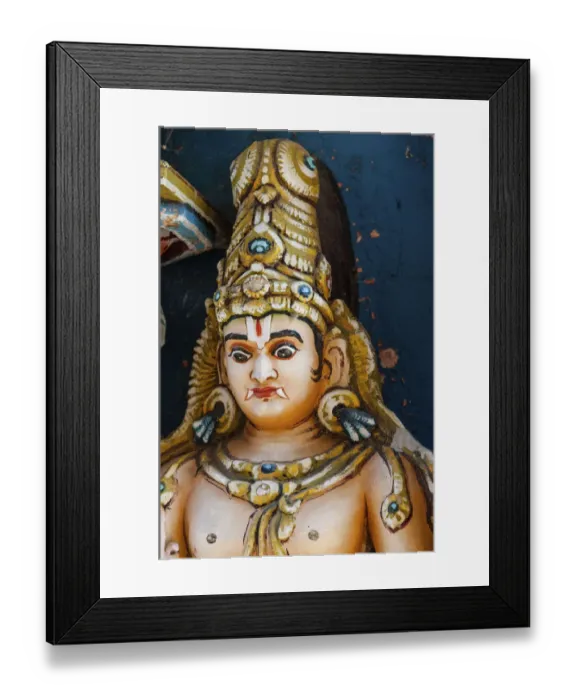 Framed Print : Colorful Hindu statue, Srirangam temple complex, Tiruchirappalli, Tamil Nadu, India Framed Print : Colorful Hindu statue, Srirangam temple complex, Tiruchirappalli, Tamil Nadu, India