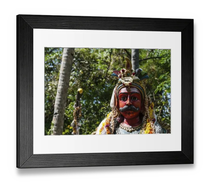Framed Print : Portrait, statue of the god Madurai Veeran, Mandavi, Tamil Nadu, India Framed Print : Portrait, statue of the god Madurai Veeran, Mandavi, Tamil Nadu, India