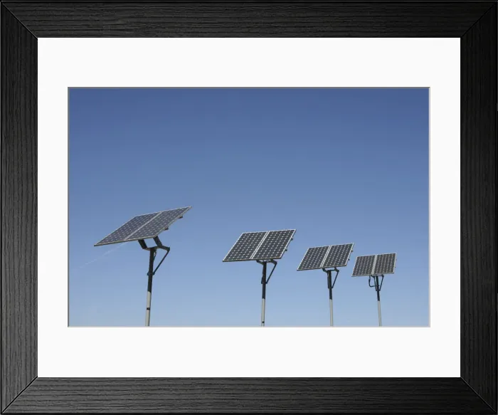 Framed Print : Small solar plant in the Rhine-Main area, Germany, Europe Framed Print : Small solar plant in the Rhine-Main area, Germany, Europe