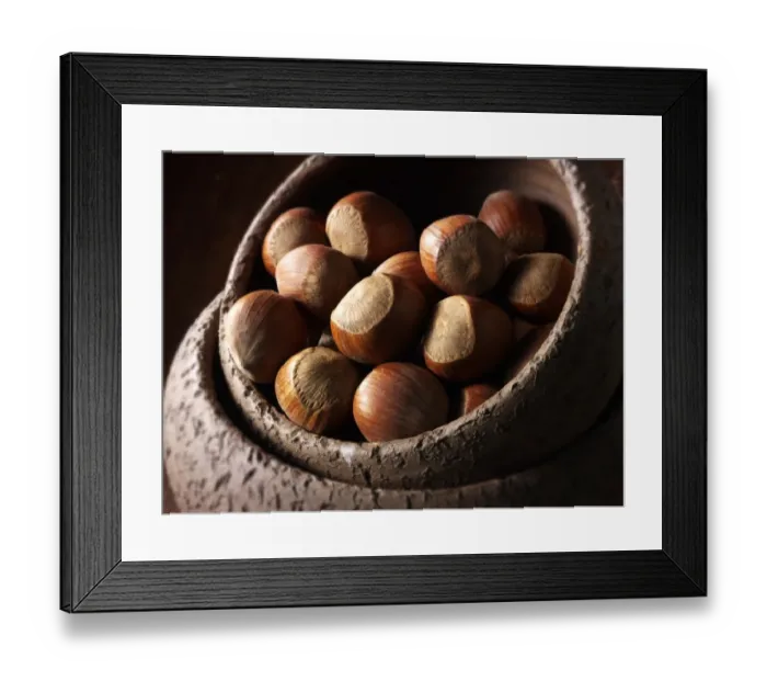 Framed Print : Whole hazelnuts Framed Print : Whole hazelnuts