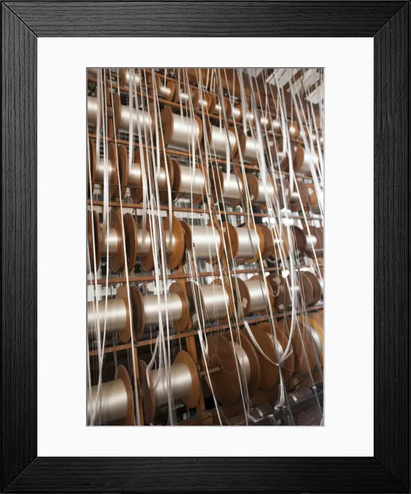 Framed Print : Reels of thread, Wuppertal, North Rhine-Westphalia, Germany Framed Print : Reels of thread, Wuppertal, North Rhine-Westphalia, Germany