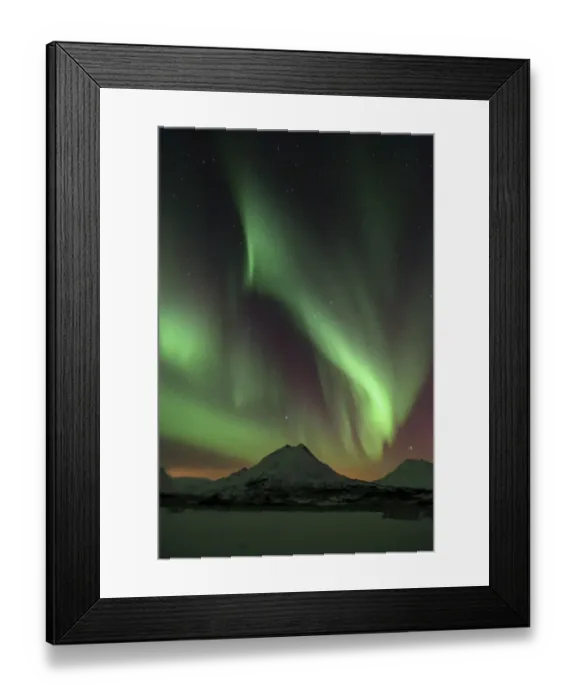 Framed Print : Strong Northern Lights above a snowy Norwegian landscape, Nakketvatnet, Tromso, ?Troms, Northern Norway, Norway Framed Print : Strong Northern Lights above a snowy Norwegian landscape, Nakketvatnet, Tromso, ?Troms, Northern Norway, Norway