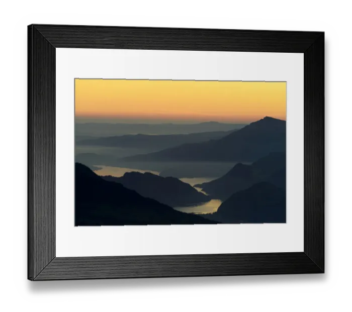 Framed Print : Queen of the Mountains, Rigi Mountain with Lake Lucerne in the foreground, Brienzer Rothorn Mountain, Brienz, Switzerland, Europe