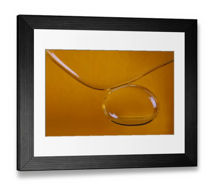 Framed Print : Air bubbles in oil, detail view Framed Print : Air bubbles in oil, detail view
