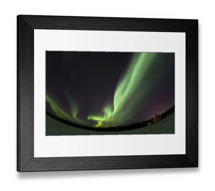Framed Print : Swirling northern polar lights, Aurora Borealis, green, near Whitehorse, Yukon Territory, Canada Framed Print : Swirling northern polar lights, Aurora Borealis, green, near Whitehorse, Yukon Territory, Canada