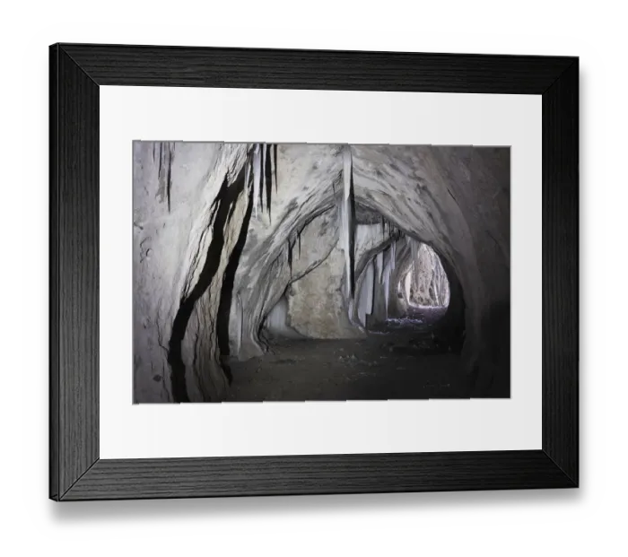 Framed Print : Icicles in the Klauskirche cave passage, Franconian Switzerland, Upper Franconia, Franconia, Bavaria, Germany, Europe Framed Print : Icicles in the Klauskirche cave passage, Franconian Switzerland, Upper Franconia, Franconia, Bavaria, Germany, Europe