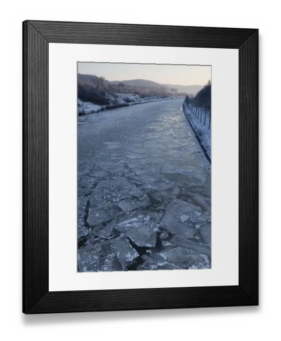 Framed Print : Ludwig Canal near Beilngries in winter, Altmuehltal valley, Bavaria, Germany, Europe Framed Print : Ludwig Canal near Beilngries in winter, Altmuehltal valley, Bavaria, Germany, Europe
