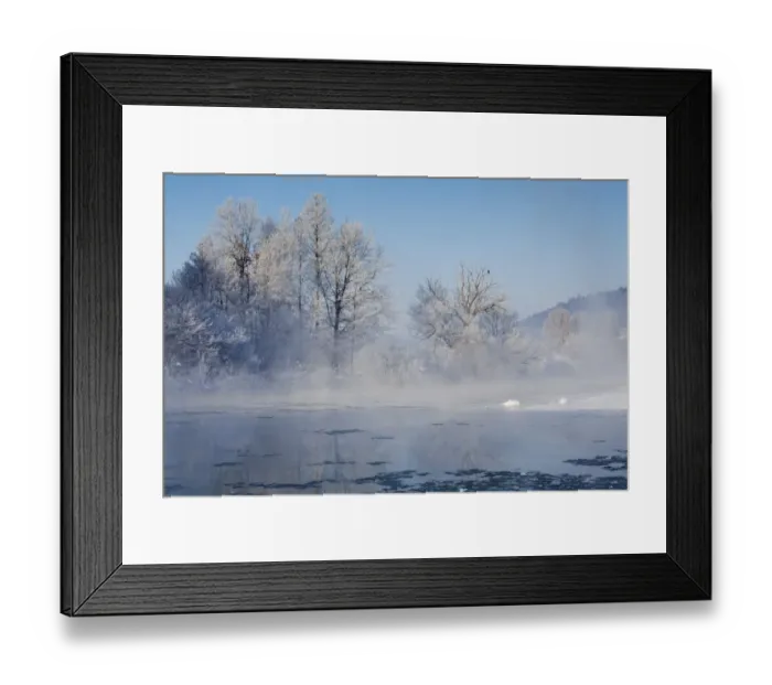 Framed Print : Altmuehl river near Kottingwoerth in winter, Altmuehltal valley, Bavaria, Germany, Europe Framed Print : Altmuehl river near Kottingwoerth in winter, Altmuehltal valley, Bavaria, Germany, Europe