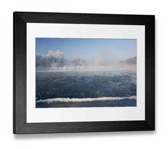 Framed Print : Altmuehl river near Kottingwoerth in winter, Altmuehltal valley, Bavaria, Germany, Europe Framed Print : Altmuehl river near Kottingwoerth in winter, Altmuehltal valley, Bavaria, Germany, Europe