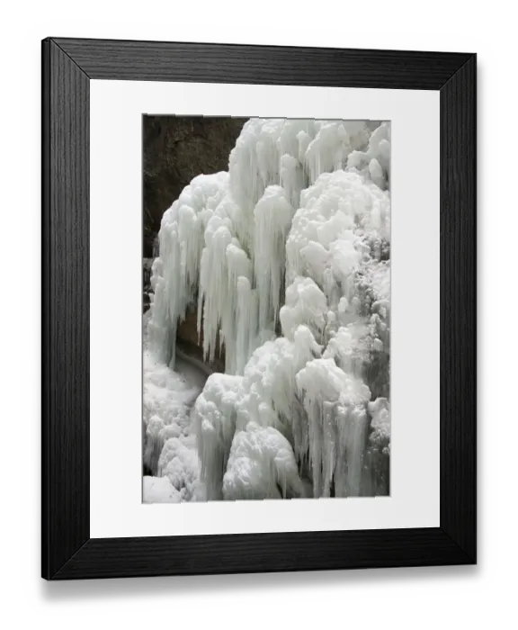 Framed Print : Icy waterfall with huge icicles, Partnach Gorge, near Garmisch-Partenkirchen, Upper Bavaria, Bavaria, Germany Framed Print : Icy waterfall with huge icicles, Partnach Gorge, near Garmisch-Partenkirchen, Upper Bavaria, Bavaria, Germany