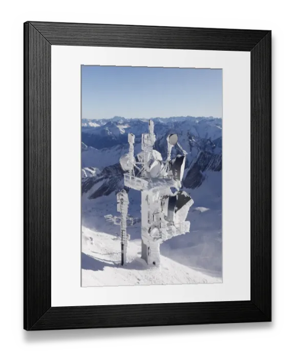 Framed Print : Transmitter and antenna masts on Zugspitze Mountain, Wetterstein Mountains, Bavaria, Germany, Tyrol, Austria, Europe, PublicGround Framed Print : Transmitter and antenna masts on Zugspitze Mountain, Wetterstein Mountains, Bavaria, Germany, Tyrol, Austria, Europe, PublicGround