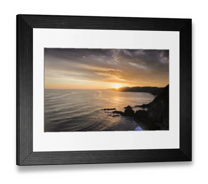Framed Print : Evening mood at the Pacific coast, Nugget Point, Catlins, South Island, New Zealand Framed Print : Evening mood at the Pacific coast, Nugget Point, Catlins, South Island, New Zealand
