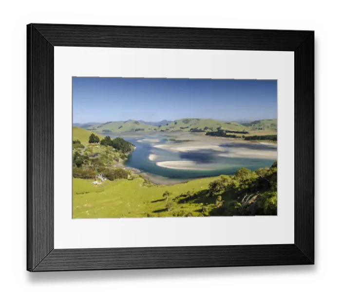 Framed Print : Hoopers Inlet, Otago Peninsula, South Island, New Zealand, Oceania Framed Print : Hoopers Inlet, Otago Peninsula, South Island, New Zealand, Oceania