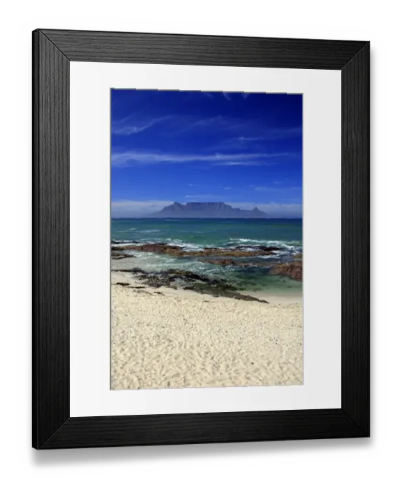 Framed Print : Bloubergstrand, Table Mountain at back, Cape Town, Western Cape, South Africa Framed Print : Bloubergstrand, Table Mountain at back, Cape Town, Western Cape, South Africa