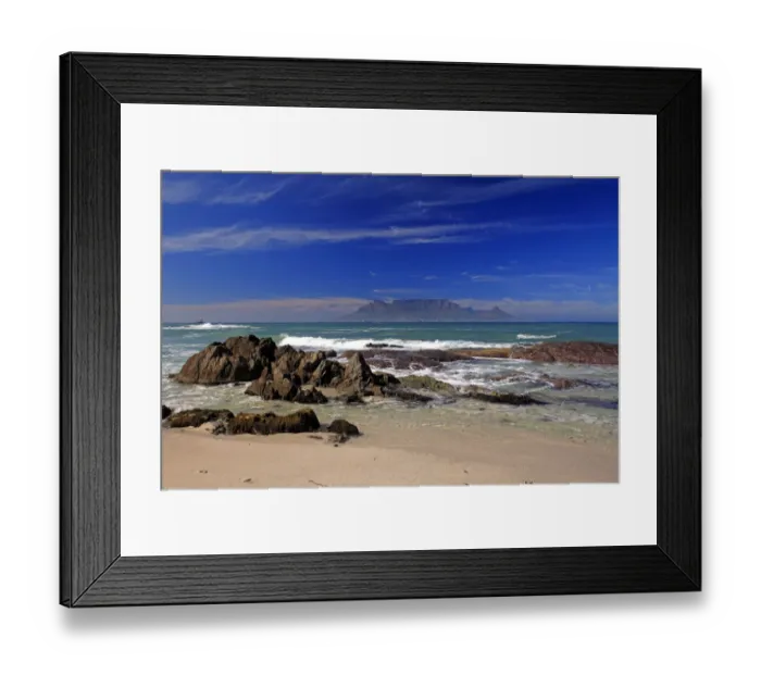 Framed Print : Bloubergstrand, Table Mountain at back, Cape Town, Western Cape, South Africa Framed Print : Bloubergstrand, Table Mountain at back, Cape Town, Western Cape, South Africa