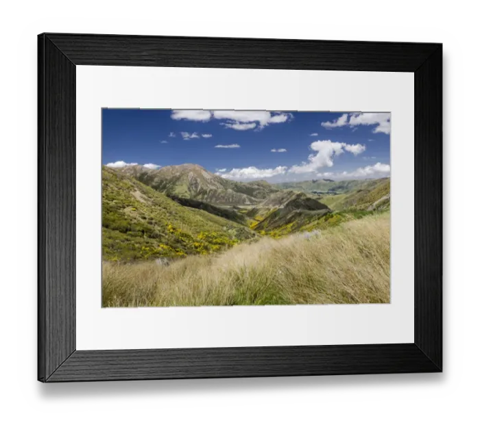 Framed Print : Mountains and grasslands, Craigieburn Range, Porters Pass, Canterbury Region, South Island, New Zealand Framed Print : Mountains and grasslands, Craigieburn Range, Porters Pass, Canterbury Region, South Island, New Zealand