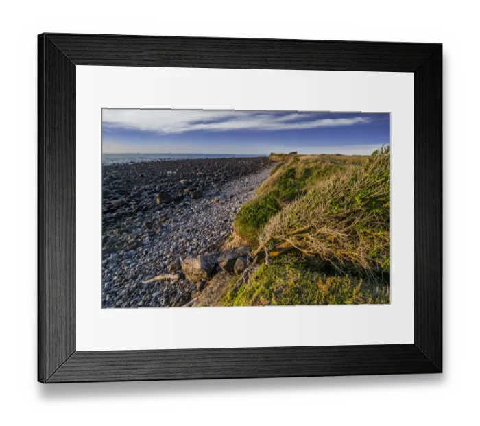 Framed Print : Stony beach, Cape Egmont, North Island, New Zealand Framed Print : Stony beach, Cape Egmont, North Island, New Zealand