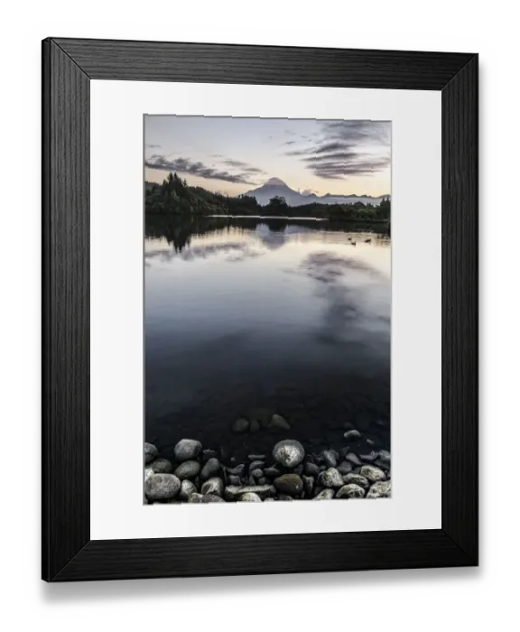 Framed Print : View over a lake towards Mt. Egmont, Mt. Taranaki, currently an inactive volcano, North Island, New Zealand Framed Print : View over a lake towards Mt. Egmont, Mt. Taranaki, currently an inactive volcano, North Island, New Zealand