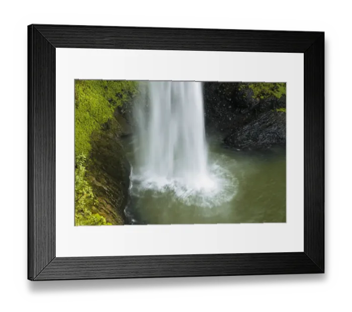 Framed Print : Surge of water falling into a lake, Bridal Veil Falls, Raglan, Waikato, North Island, New Zealand Framed Print : Surge of water falling into a lake, Bridal Veil Falls, Raglan, Waikato, North Island, New Zealand