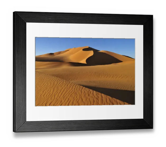 Framed Print : Sand dunes at Erg Mehedjibat, Adrar nAhnet, Adrar Ahnet, Algeria, Sahara, North Africa Framed Print : Sand dunes at Erg Mehedjibat, Adrar nAhnet, Adrar Ahnet, Algeria, Sahara, North Africa