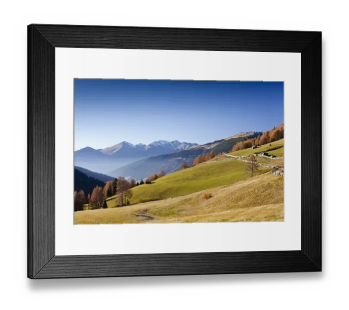 Framed Print : View into the Gedrumtal Valley, while descending from the Gedrumalm alpine pasture above Reinswaldl, with the Sarn Valley at the rear, Alto Adige, Italy, Europe Framed Print : View into the Gedrumtal Valley, while descending from the Gedrumalm alpine pasture above Reinswaldl, with the Sarn Valley at the rear, Alto Adige, Italy, Europe