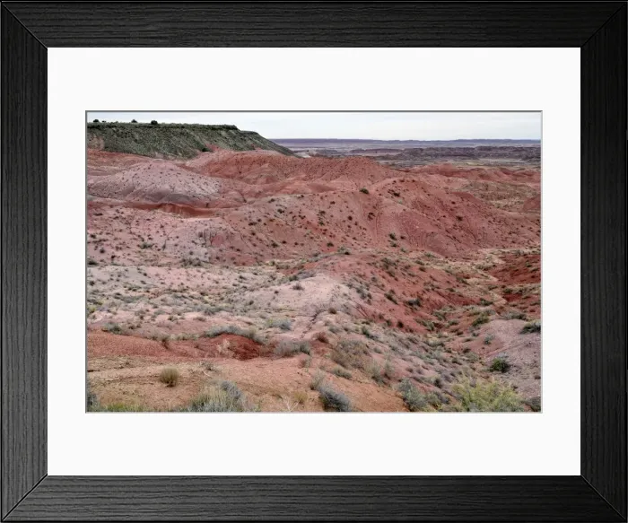 Framed Print : Painted Desert, hills, desert landscape, view from Tiponi Point, Painted Desert, Holbrook, Arizona, United States Framed Print : Painted Desert, hills, desert landscape, view from Tiponi Point, Painted Desert, Holbrook, Arizona, United States
