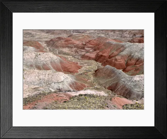 Framed Print : Painted Desert, hills, desert landscape, view from Tawa Point, Painted Desert, Holbrook, Arizona, United States Framed Print : Painted Desert, hills, desert landscape, view from Tawa Point, Painted Desert, Holbrook, Arizona, United States
