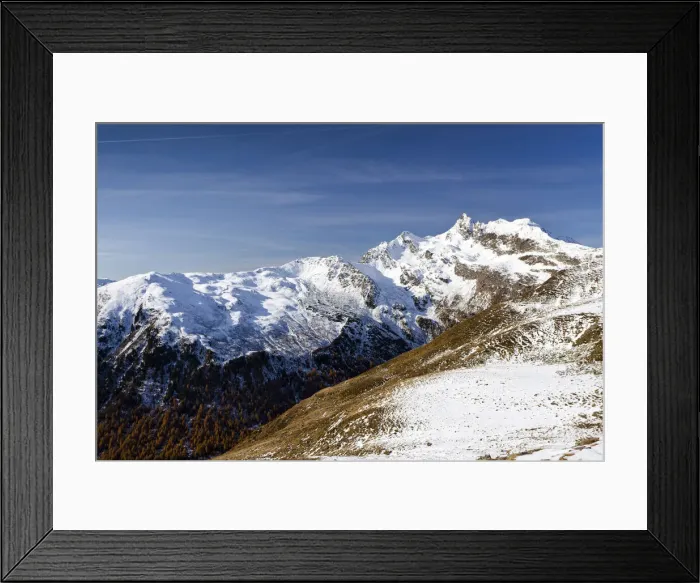 Framed Print : View during the ascent to the peak of Penser Weissenhorn mountain coming from Penser ridge, the peak of Penser Weissenhorn mountain at the back, Sarntal valley, province of Bolzano-Bozen, Italy, Europe Framed Print : View during the ascent to the peak of Penser Weissenhorn mountain coming from Penser ridge, the peak of Penser Weissenhorn mountain at the back, Sarntal valley, province of Bolzano-Bozen, Italy, Europe