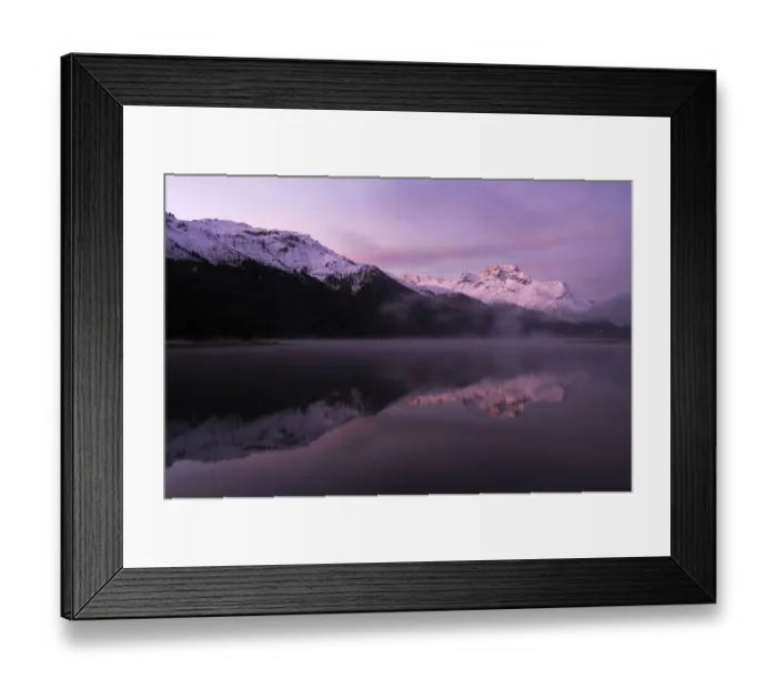 Framed Print : Early morning on Lake Silvaplana, Mt Piz da la Margna at back, St. Moritz, Engadine, Grisons, Switzerland, Europe Framed Print : Early morning on Lake Silvaplana, Mt Piz da la Margna at back, St. Moritz, Engadine, Grisons, Switzerland, Europe