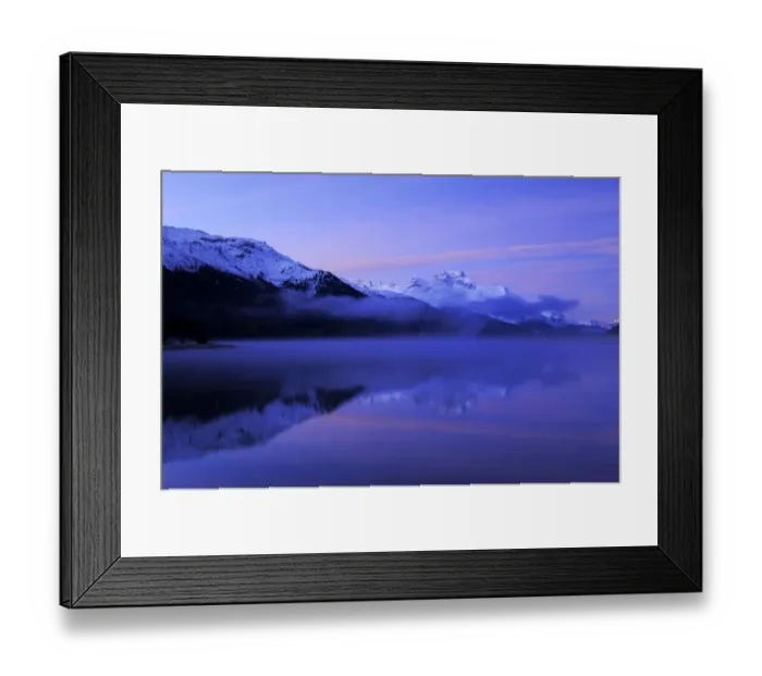Framed Print : Early morning on Lake Silvaplana, Mt Piz da la Margna at back, St. Moritz, Engadine, Grisons, Switzerland, Europe