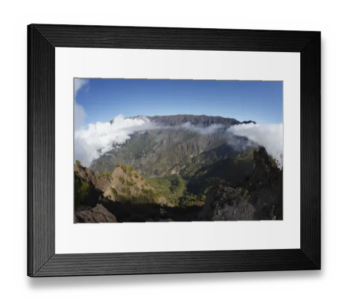 Framed Print : Caldera de Taburiente National Park, view from Pico Bejenado, La Palma, Canary Islands, Spain, Europe