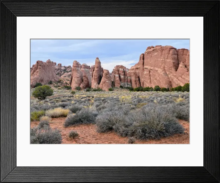 Framed Print : Rock formations of red sandstone near the Devils Garden Trailhead, Arches National Park, Moab, Utah, USA Framed Print : Rock formations of red sandstone near the Devils Garden Trailhead, Arches National Park, Moab, Utah, USA