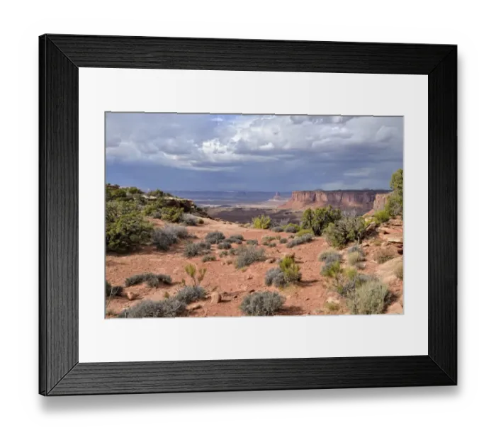 Framed Print : Approaching thunderstorm clouds on the eastern edge of the Green River Canyon, Canyonlands National Park, Moab, Utah, USA Framed Print : Approaching thunderstorm clouds on the eastern edge of the Green River Canyon, Canyonlands National Park, Moab, Utah, USA