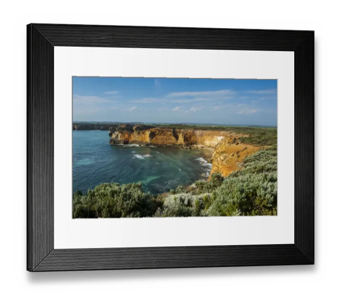 Framed Print : Bay of islands rock formations along the Great Ocean Road, Victoria, Australia Framed Print : Bay of islands rock formations along the Great Ocean Road, Victoria, Australia