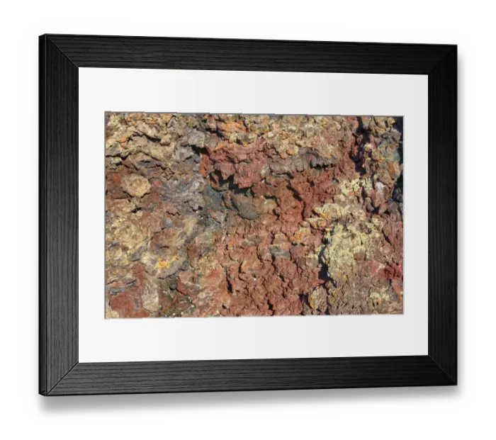Framed Print : Volcanic rock, coloured by metallic oxides, Crates of the Moon National Monument, Arco, Highway 20, Idaho, USA Framed Print : Volcanic rock, coloured by metallic oxides, Crates of the Moon National Monument, Arco, Highway 20, Idaho, USA