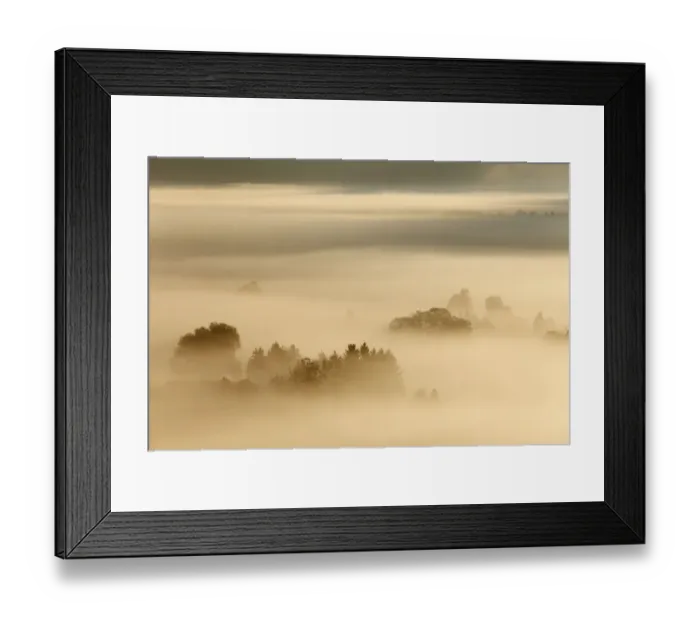 Framed Print : Morning fog over Loisach Moor or Loisach-Kochelsee-Moor, Blaues Land region, Upper Bavaria, Bavaria, Germany, Europe Framed Print : Morning fog over Loisach Moor or Loisach-Kochelsee-Moor, Blaues Land region, Upper Bavaria, Bavaria, Germany, Europe