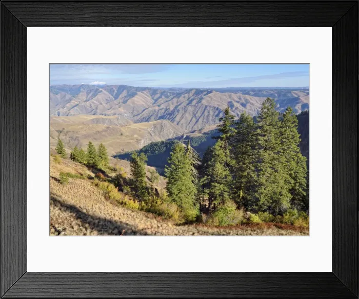 Framed Print : View from Hells Canyon Overlook, Oregon, USA Framed Print : View from Hells Canyon Overlook, Oregon, USA
