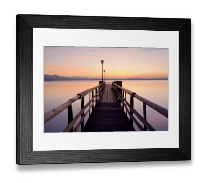 Framed Print : Dock in the evening light near Chieming on Lake Chiemsee, Bavaria, Germany, Europe, PublicGround Framed Print : Dock in the evening light near Chieming on Lake Chiemsee, Bavaria, Germany, Europe, PublicGround