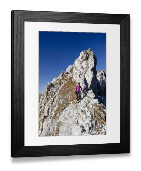 Framed Print : Climber on Bepi Zac climbing route in San Pellegrino Valley above the San Pellegrino Pass, Dolomites, Trentino, Italy, Europe Framed Print : Climber on Bepi Zac climbing route in San Pellegrino Valley above the San Pellegrino Pass, Dolomites, Trentino, Italy, Europe