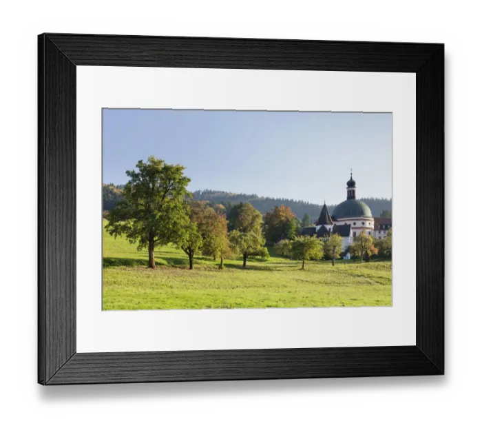 Framed Print : Sankt Trudpert Monastery, Munstertal, Black Forest, Baden-Wurttemberg, Germany